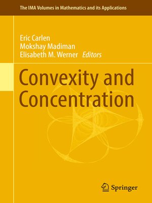 cover image of Convexity and Concentration